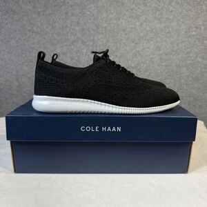 Cole Haan 2 Zerogrand Black Knit Lace Up Sneakers Women's‎ Size 9B W11511